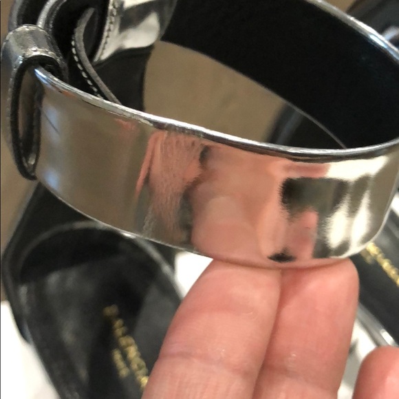 Balenciaga Argent Sandals in Silver/Mirror - Picture 3 of 6
